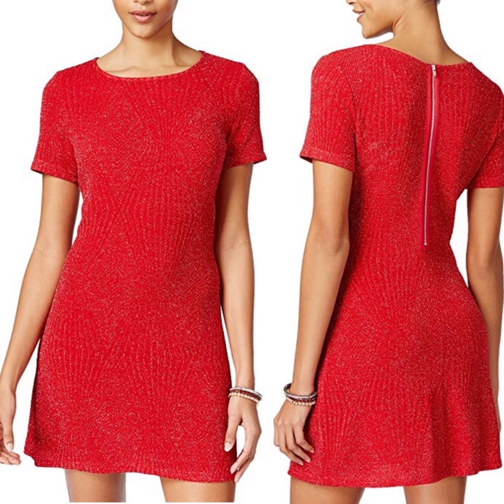 Trixxi Glitter Swing Dress